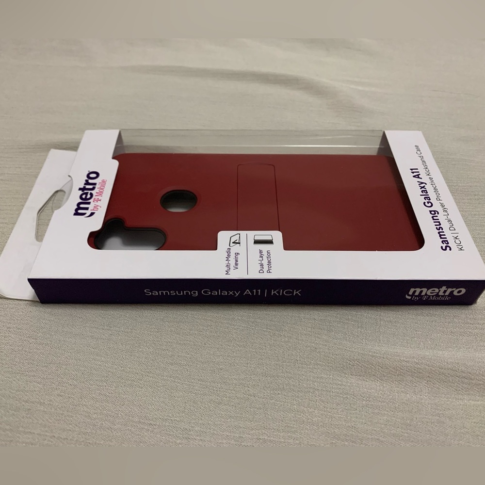 Samsung Galaxy A11 KICK | Dual-Layer Protective Kickstand Case Metro by T-Mobile - Picture 14 of 15